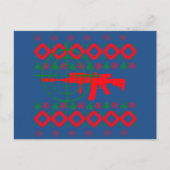 Het lelijke pistool van Kerstmis Feestdagenkaart (Voorkant)