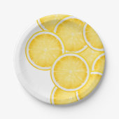 Het Lemon Spritz Yellow Party Paper Bord (Voorkant)