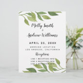 Het lentetrouwprogramma voor de bruinbruiloft (Staand voorkant)