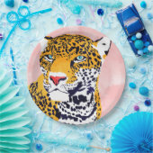 Het Leopard portret Papieren Bordje (Feest)