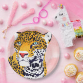 Het Leopard portret Papieren Bordje (Feest)