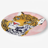 Het Leopard portret Papieren Bordje (Gekanteld)