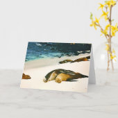 Het Lepelen van zeeleeuwen Kaart (Gele Bloem)