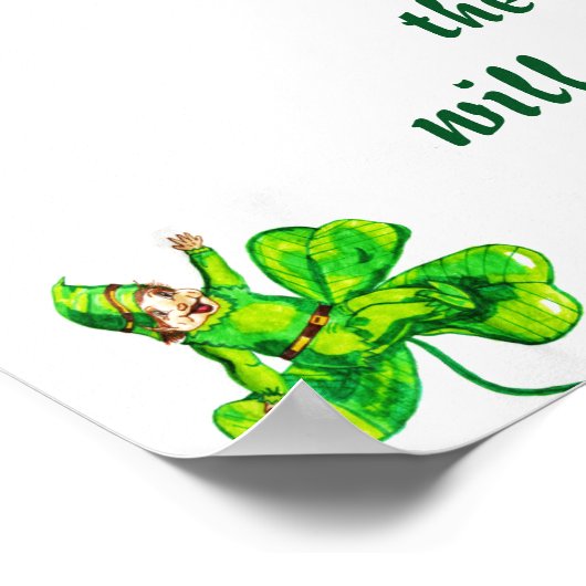 HET LEPRECHAUN POEM-POSTER POSTER (Hoek)