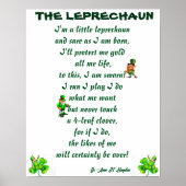 HET LEPRECHAUN POEM-POSTER POSTER (Voorkant)