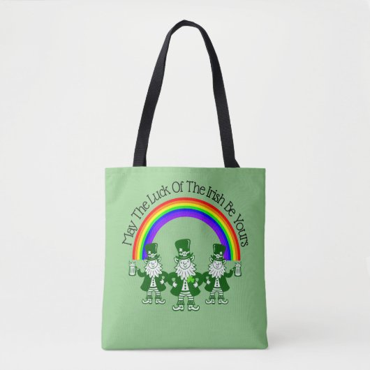 Het Leprechaun Trio All Over Print Canvas tas (Voorkant)