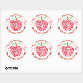 Het Leraar Collectie Label Sticker Apple School (Vel)