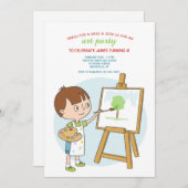 Het leren aan de Uitnodiging van de Verf (Voorkant / Achterkant)