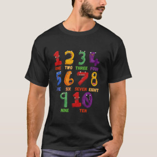 Het leren de Aantallen van de Wiskunde die Grappig T-shirt