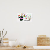 Het leren is zoals Magisch door Vera Trembach Poster (Keuken)