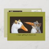 Het leren kennen u briefkaart (Voorkant / Achterkant)