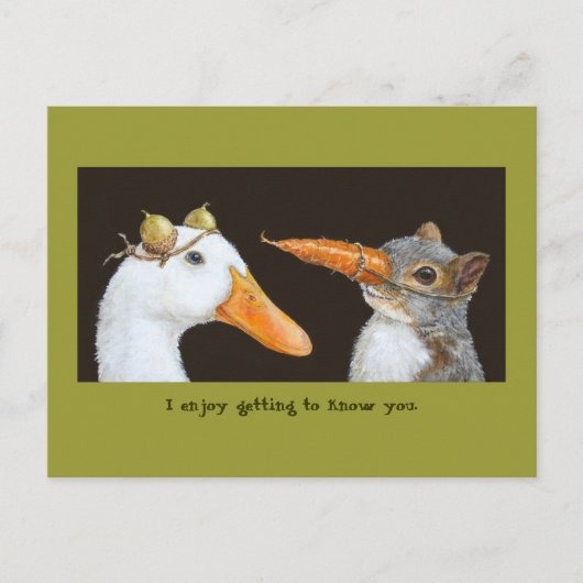 Het leren kennen u briefkaart (Voorkant)