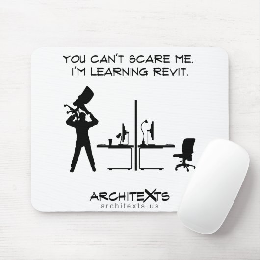 Het leren Revisie Mousepad Muismat (Met muis)