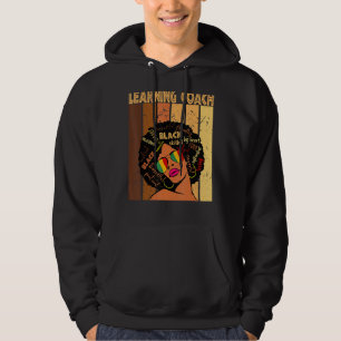 Het leren van Coach Afro African American Black Hi Hoodie