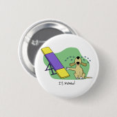 Het leren van de Agility van de Teeter Ronde Button 5,7 Cm (Voorkant /achterkant)