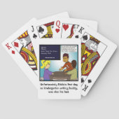 Het leren van de kleuterschool speelkaarten (Achterkant)