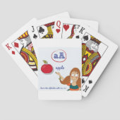 Het leren van het alfabet het Spelen Kaarten (Achterkant)