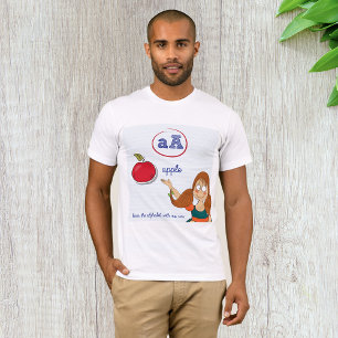 Het leren van het alfabet Mannen T-shirt