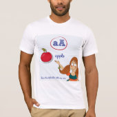Het leren van het alfabet Mannen T-shirt (Voorkant)