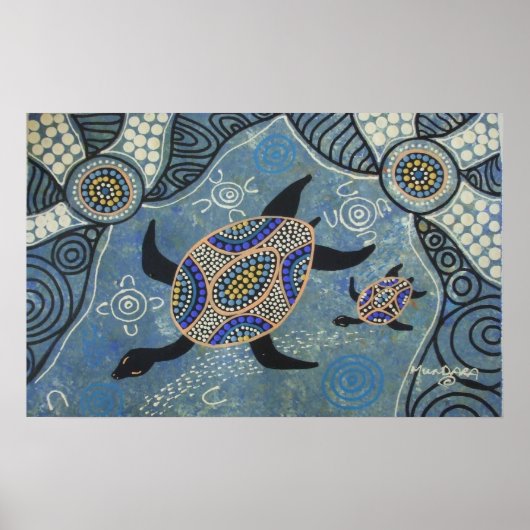 Het leren van het Poster van Swim door Mundara (Voorkant)