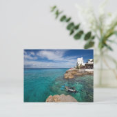 Het leren van Scuba duiken, Cozumel Mexico Briefkaart (Staand voorkant)