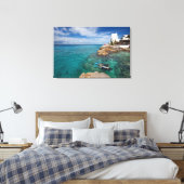 Het leren van Scuba duiken, Cozumel Mexico Canvas Afdruk (Insitu (Slaapkamer))
