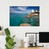 Het leren van Scuba duiken, Cozumel Mexico Poster (Thuiskantoor)