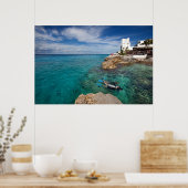 Het leren van Scuba duiken, Cozumel Mexico Poster (Keuken)