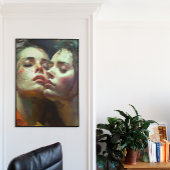 Het lesbiennenkleurig schilderende Poster