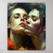 Het lesbiennenkleurig schilderende Poster (Voorkant)