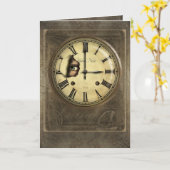 Het Letten op van de klok Groeten en de Kaarten (Gele Bloem)