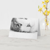 Het letten van op u, greetingcard leeg kaart (Gele Bloem)