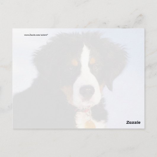 Het leuke Afbeelding van het Puppy van de Hond van Briefkaart (Achterkant)
