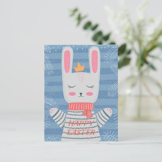 Het leuke Art. van het Konijn Briefkaart (Staand voorkant)