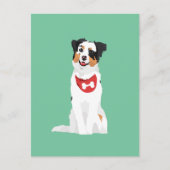 Het leuke Australische Puppy van de Herder met Briefkaart (Voorkant)