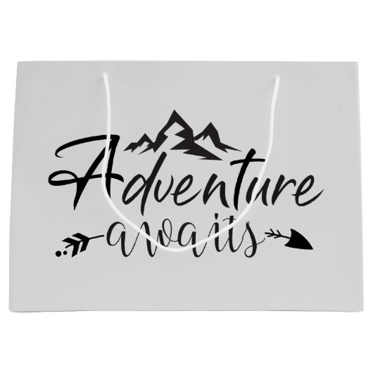 het leuke avontuur wacht op woordkunst  groot cadeauzakje (Voorkant)