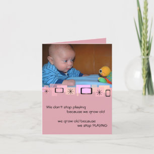 Het leuke Baby en Wenskaart van de Verjaardag van Kaart