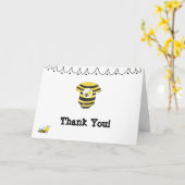 *~* het leuke Baby shower van de Bij van het Baby Kaart (Gele Bloem)