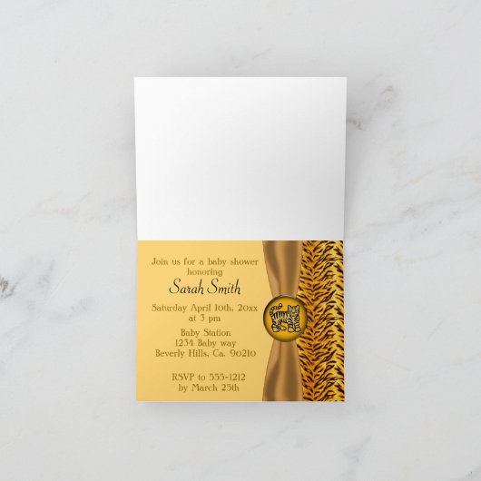 Het leuke Baby shower van de Strepen van de Tijger (Binnen)