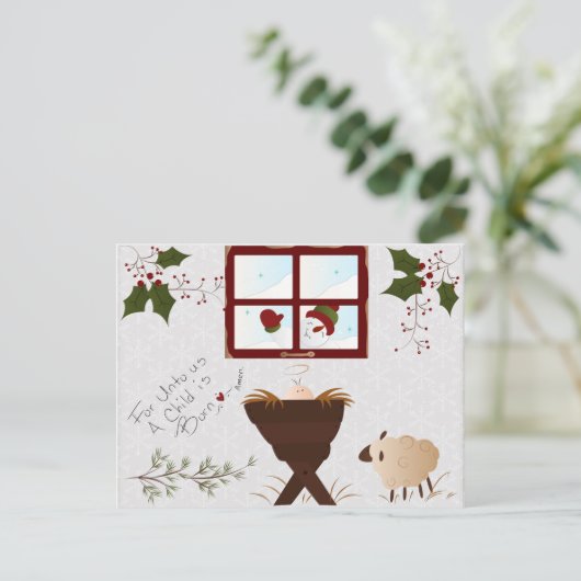 Het leuke Briefkaart van Kerstmis (Staand voorkant)