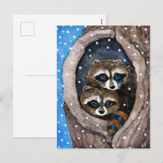 Het leuke briefkaart van Kerstmis van de (Voorkant / Achterkant)