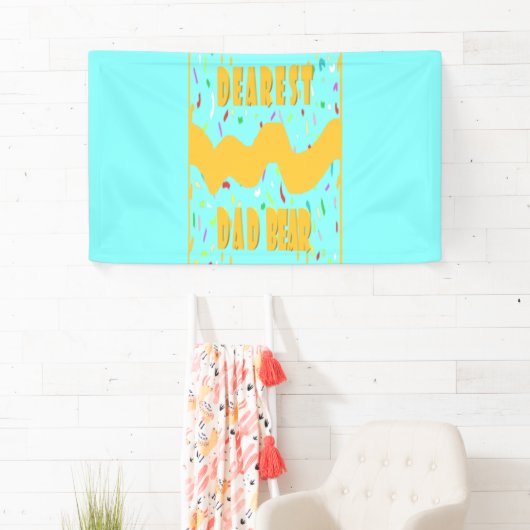 Het leuke design van het Beer van de beste vader h Spandoek (Insitu)