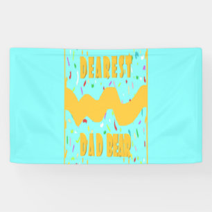Het leuke design van het Beer van de beste vader h Spandoek