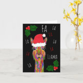 Het leuke en Kleurrijke Wenskaart van de Lama van Kaart (Gele Bloem)