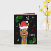 Het leuke en Kleurrijke Wenskaart van de Lama van Kaart (Gele Bloem)