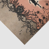 Het leuke feesilhouet met het gloeien glanst, tissuepapier (Detail)