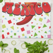 Het leuke feest van Mexico Chili Pepper Theedoek (Gevouwen)
