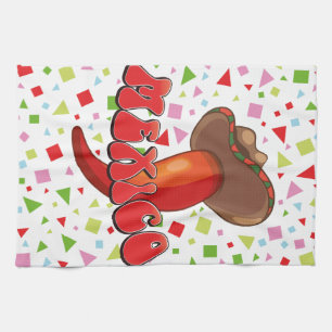 Het leuke feest van Mexico Chili Pepper Theedoek