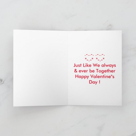 Het leuke Franse Wenskaart van Valentijn van de Feestdagen Kaart (Binnen)