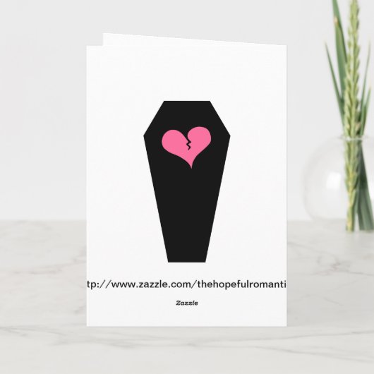 Het leuke gebroken hart van de antiValentijnsdag Feestdagen Kaart (Achterkant)